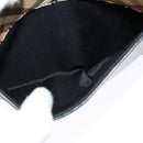 BURBERRY Shoulder Bag Leather Black Silver Auth BA3661-12