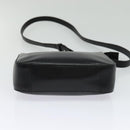 BURBERRY Shoulder Bag Leather Black Silver Auth BA3661-5