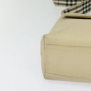 BURBERRY Shoulder Bag Canvas Beige Auth BA3662-9
