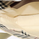 BURBERRY Shoulder Bag Canvas Beige Auth BA3662-19