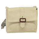 BURBERRY Shoulder Bag Canvas Beige Auth BA3662-13