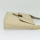 BURBERRY Shoulder Bag Canvas Beige Auth BA3662-4