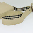 BURBERRY Shoulder Bag Canvas Beige Auth BA3662-7