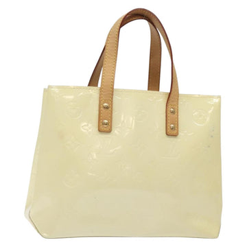 LOUIS VUITTON Monogram Vernis Reade PM Hand Bag Perle M91336 LV Auth BA3673