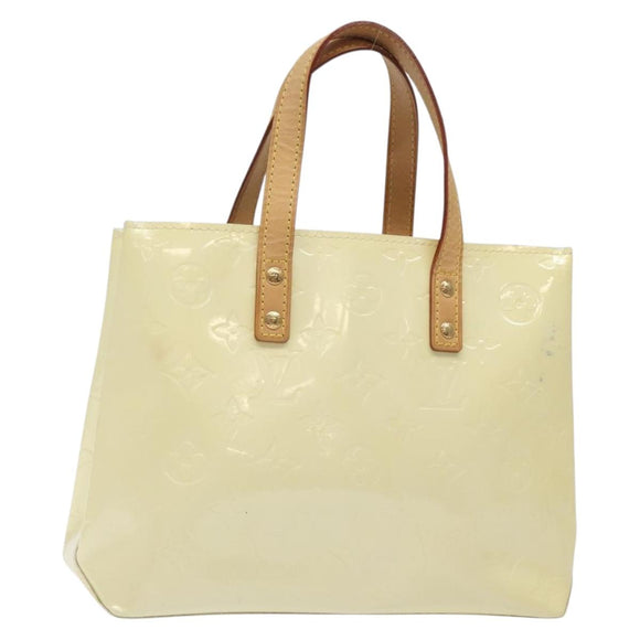 LOUIS VUITTON Monogram Vernis Reade PM Hand Bag Perle M91336 LV Auth BA3673