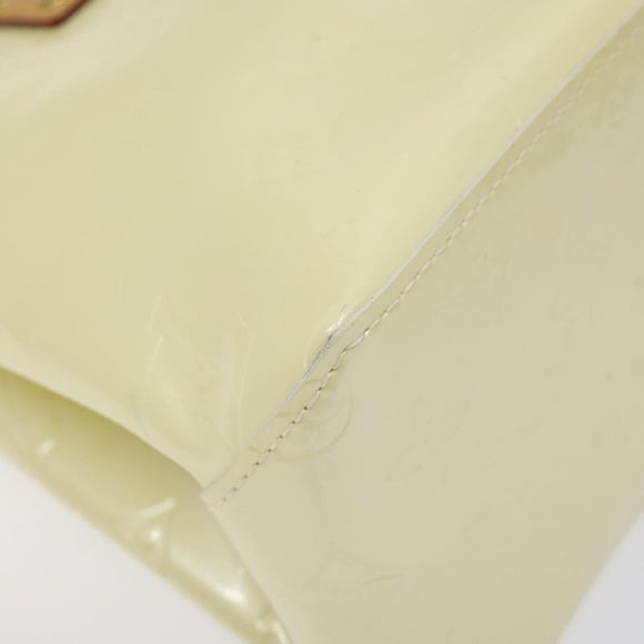 LOUIS VUITTON Monogram Vernis Reade PM Hand Bag Perle M91336 LV Auth BA3673