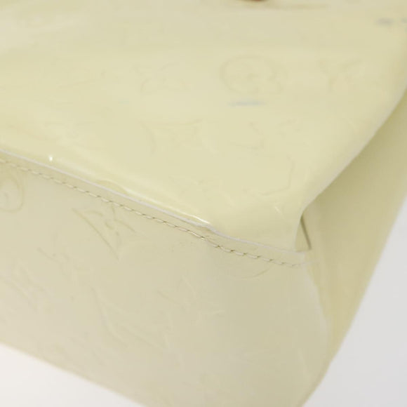 LOUIS VUITTON Monogram Vernis Reade PM Hand Bag Perle M91336 LV Auth BA3673