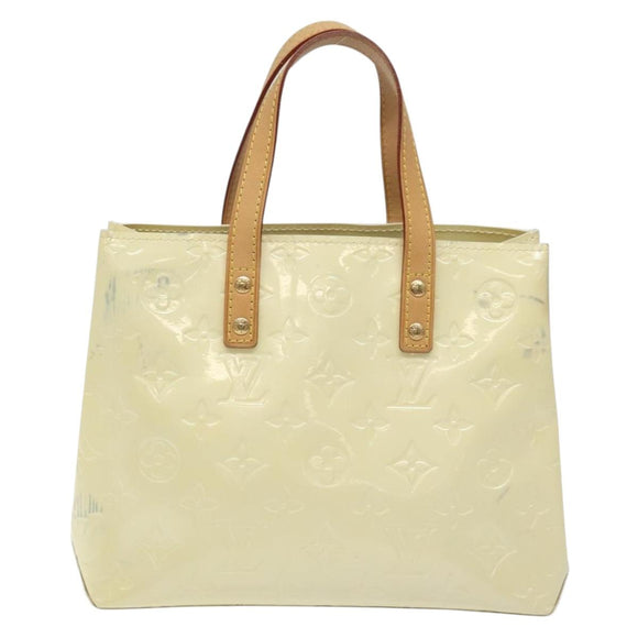 LOUIS VUITTON Monogram Vernis Reade PM Hand Bag Perle M91336 LV Auth BA3673