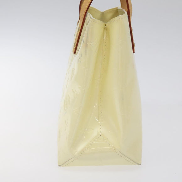 LOUIS VUITTON Monogram Vernis Reade PM Hand Bag Perle M91336 LV Auth BA3673