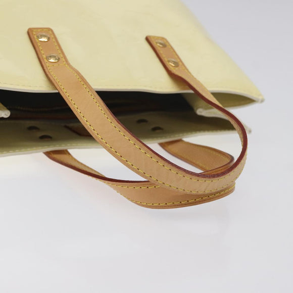 LOUIS VUITTON Monogram Vernis Reade PM Hand Bag Perle M91336 LV Auth BA3673