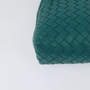 BOTTEGA VENETA INTRECCIATO Shoulder Bag Leather Green Auth BA3676-15