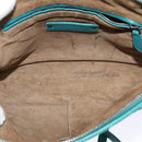 BOTTEGA VENETA INTRECCIATO Shoulder Bag Leather Green Auth BA3676-10