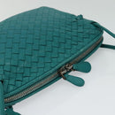 BOTTEGA VENETA INTRECCIATO Umhängetasche Leder Grün Auth BA3676-6