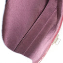 CHANEL Choco Bar Chain Shoulder Bag Lamb Skin Red Silver CC Auth BA3678-22