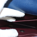 CHANEL Chain Shoulder Bag Lamb Skin Blue CC Auth BA3679-24