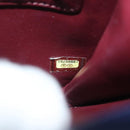 CHANEL Chain Shoulder Bag Lamb Skin Blue CC Auth BA3679-12