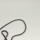 CHANEL Chain Shoulder Bag Lamb Skin Blue CC Auth BA3679-14