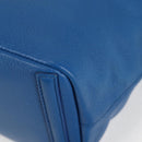 DOLCE&GABBANA Rhinestone Backpack Leather Blue Gold Auth BA3681V-15