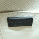 LOEWE Anagram Ikebana Shoulder Bag Leather Black Gold Auth BA3690-18