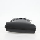 LOEWE anagram Ikebana Shoulder Bag Leather Black Gold Auth BA3690M-5