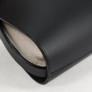 LOEWE anagram Ikebana Shoulder Bag Leather Black Gold Auth BA3690M-15