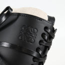 LOEWE anagram Ikebana Shoulder Bag Leather Black Gold Auth BA3690M-19