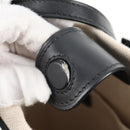 LOEWE anagram Ikebana Shoulder Bag Leather Black Gold Auth BA3690M-9