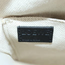 LOEWE anagram Ikebana Shoulder Bag Leather Black Gold Auth BA3690M-21