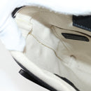 LOEWE anagram Ikebana Shoulder Bag Leather Black Gold Auth BA3690M-23