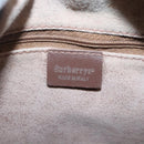 Burberrys Nova Check Hand Bag PVC Beige Gold Auth BA3694-15