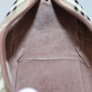 Burberrys Nova Check Hand Bag PVC Beige Gold Auth BA3694-17