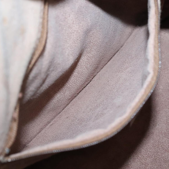 Burberrys Nova Check Hand Bag PVC Beige Gold Auth BA3694