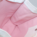 CHANEL COCO Mark Tote Bag Canvas White Silver CC Auth BA3697-19