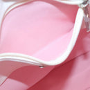 CHANEL COCO Mark Tote Bag Canvas Weiß Silber CC Auth BA3697-20