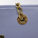 MCM Chain Shoulder Bag Leather Lavende Gold Auth BA3698-9