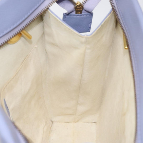 MCM Chain Shoulder Bag Leather Lavende Gold Auth BA3698