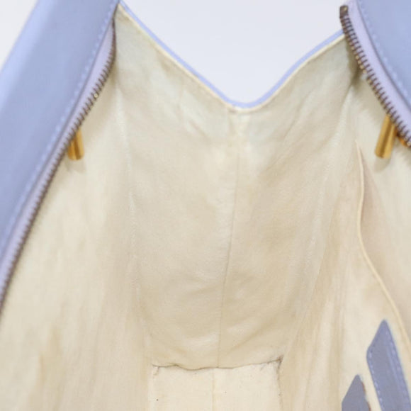 MCM Chain Shoulder Bag Leather Lavende Gold Auth BA3698