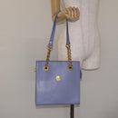 MCM Chain Shoulder Bag Leather Lavende Gold Auth BA3698-22
