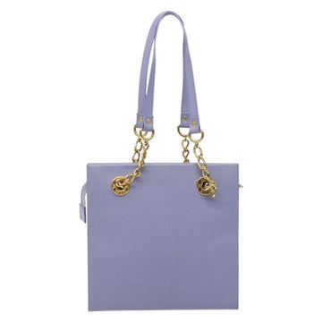 MCM Chain Shoulder Bag Leather Lavende Gold Auth BA3698 - 0