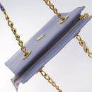 MCM Chain Shoulder Bag Leather Lavende Gold Auth BA3698-6