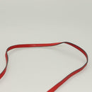 Chloe Lily Hand Bag Leather 2way Red Gold Auth BA3699-10