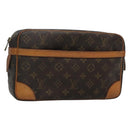 LOUIS VUITTON Monogram Compiegne 28 Clutch Bag M51845 LV Auth BA3702-1