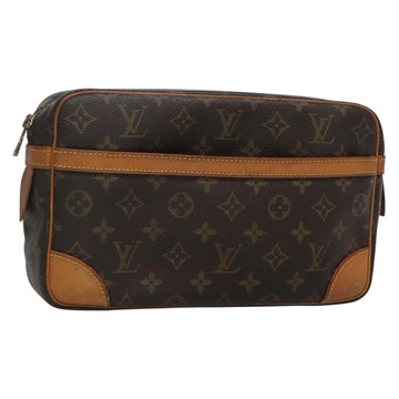 LOUIS VUITTON Monogram Compiegne 28 Clutch Bag M51845 LV Auth BA3702