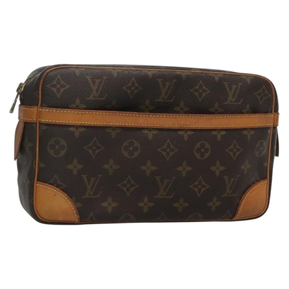 LOUIS VUITTON Monogram Compiegne 28 Clutch Bag M51845 LV Auth BA3702