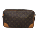 LOUIS VUITTON Monogram Compiegne 28 Clutch Bag M51845 LV Auth BA3702-2