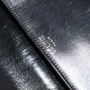CELINE Shoulder Bag Leather Black Gold Auth BA3711-18