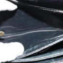 CELINE Shoulder Bag Leather Black Gold Auth BA3711-21