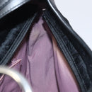 Salvatore Ferragamo Shoulder Bag Canvas Black Silver Auth BA3712-18