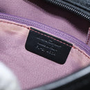 Salvatore Ferragamo Shoulder Bag Canvas Black Silver Auth BA3712-20