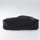 Salvatore Ferragamo Shoulder Bag Canvas Black Silver Auth BA3712-9